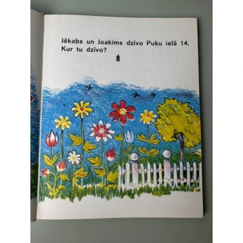 Vintage‎ Latvian Childrens Book Jacob Joachim Illustrated Nursery Decor